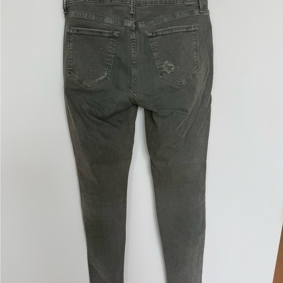 Mother The Charmer Distressed Jeans in Forest size 28
